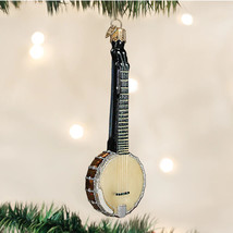 Old World Christmas Banjo Glass Musical Instrument Christmas Ornament 38038 - £13.57 GBP