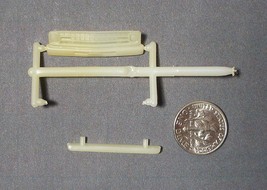 1976-93 Tyco Ho Slot Car Dodge Van Plastic Front & Rear Bumpers Unused Off White - $4.99