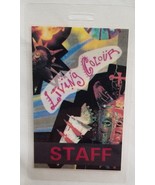 LIVING COLOUR - VINTAGE ORIGINAL CONCERT TOUR LAMINATE BACKSTAGE PASS *L... - $27.25 CAD