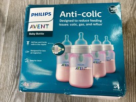 Read~Philips Avent Anti-Colic Bottle with AirFree Vent 9oz Flow2 Nipples... - $24.63