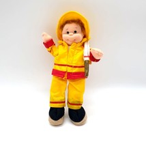 Brave Buddy Teenie Beanie Boppers Collection Ty Doll Vintage Retired Fireman - $16.36
