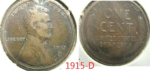 Primary image for Lincoln Wheat Penny 1915-D VG