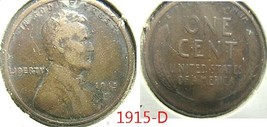 Lincoln Wheat Penny 1915-D VG - £1.61 GBP