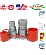 High Flow 1/2&quot; Skid Steer Couplers - Zinc Nickel Coated for Corrosion Re... - $1,843.31 MXN