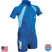 Cressi Kids Swimsuit, 1.5mm Neoprene, Blue/Azure, M, UV Protection - $40.99