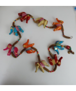 Handmade Colorful beaded String 9 Elephant Door Chime Wind Chime Hindu - $20.36