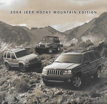 2004 Jeep ROCKY MOUNTAIN EDITIONS brochure folder US Grand Cherokee Wran... - £7.84 GBP