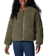 columbia-womens-puffect-novelty-jacket-stone-green-l - $57.00