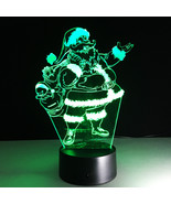 Creative3D LED touch control Santa Claus night light - £13.39 GBP