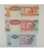 1991 Angola 3-Notes Moneda Juego 500 10,000&amp;500,000 Kwanza que No Ha Cir... - $962.51 MXN