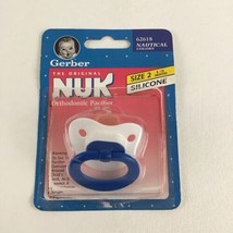 Gerber The Original Nuk Orthodontic Pacifier Nautical Colors Silicone Vintage - $34.60