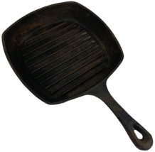 Emeril Lagasse Cast Iron 10&quot; Square Skillet Grill Ribbed Griddle Pan - LOOK - £27.51 GBP