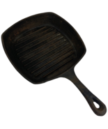 Emeril Lagasse Cast Iron 10&quot; Square Skillet Grill Ribbed Griddle Pan - LOOK - $36.62