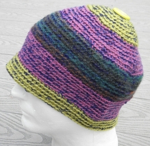 Cozy Medium Size Sharp Mix Crocheted Beanie - Handmade by Michaela - $33.00