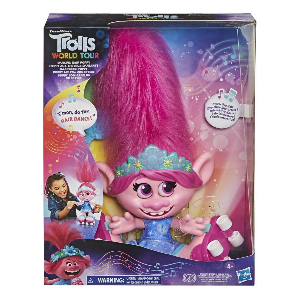 Dreamworks Trolls World Tour Dancing Hair Poppy on Roller Skates by Hasbro NIB - $58.90