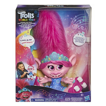 Dreamworks Trolls World Tour Dancing Hair Poppy on Roller Skates by Hasbro NIB - £47.22 GBP