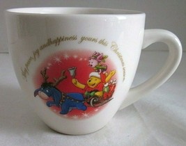 Disney Winnie The Pooh Piglet Eeyore Holiday Christmas Mug Home Textiles Ind. - £10.37 GBP
