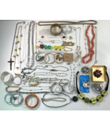 Vintage Modern Jewelry Lot Necklace Bracelet Chain Craft Joblot Destash ... - €17,19 EUR