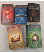 Game Of Thrones George R.R. Martin Paperback set 1-4 + Fire &amp; Blood - $14.84