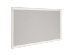 Kate and Laurel Macon White Fabric Pinboard Memo Board - £105.55 GBP