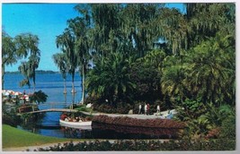 Florida Postcard Cypress Gardens Sightseeing Boats - $2.96