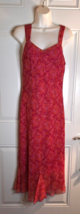 Ombre Sleeveless Chiffon Lined Floral Paisley Print Pullover Maxi Dress VTG SZ 6 - £14.98 GBP