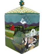 vtg Jim Shore Barnyard cookie jar canister by certified international - $31.51