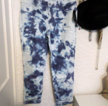 International Concepts INC Tie Dye Mid Rise Skinny Leg Regular Fit Jean Sz 14 NW - £27.29 GBP