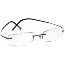Silhouette Eyeglasses 7581 40 6052 Titan Brown Rimless Frame Austria 52[]17 145 - £220.32 GBP