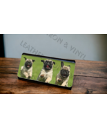 Women&#39;s Trifold Wallet - Three Pugs Running Design - $24.95