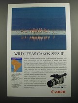 1991 Canon Canovision EX1Hi 8mm Video Camcorder Ad - Andean Flamingo - $18.49