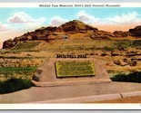 Mitchell Pass Memorial Scott&#39;s Bluff Nebraska NE UNP Unused WB Postcard K4 - £3.06 GBP