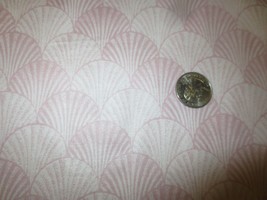 2641. York Wallcoverings Cinnabar Shell Design Cotton Fabric - 54&quot; X 13/8 Yds. - $12.00