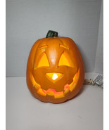 Vintage Light-Up Pumpkin Foam Mold  Halloween 1998 The Paper Magic Group 9&quot; - $24.74