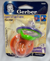 Gerber Gentleflex pacifier 2-pack Orange/Purple, Purple/Green #78480 - N... - £19.75 GBP