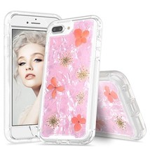Pressed Real Dried Flower Case for 6/6s/7/8/SE2/SE3 PINK - £5.34 GBP