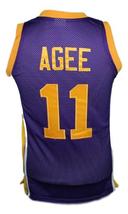 Hoop Dreams Movie Arthur Agee Basketball Jersey Sewn Purple Any Size image 2