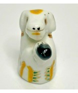 Vintage Chinese Hand Painted Zodiac Animal Shaped Thimble Porcelain &quot;Dog... - £10.38 GBP