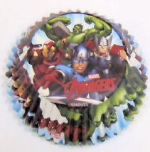 Avengers 50 Baking Cups Party Supplies Cupcakes Liners - £3.32 GBP