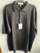 NEW Lisle Cotton Golf Polo Shirt-Fairway &amp; Greene -Black S/S 2XL Mens - $25.74