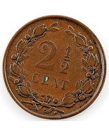 1890 Olanda 2 1/2 Cent (XF) Extra Sottile Condizioni - $45.21 CAD