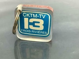 Vintage Promo Keyring CKTM-TV Keychain TROIS-RIVIÈRES Ancien Porte-Clés TV-13 - £6.25 GBP