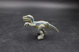 BLUE Fisher Price Imaginext Jurassic World Velociraptor Raptor 3.5 inch Figure - £5.41 GBP