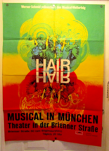 Hair Musical in Munchen Poster Theater in der Brienner Strasse  - £630.33 GBP