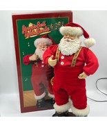 Vintage 1998 Jingle Bell Rock Santa Animated Dancing Musical 16&quot; Tested ... - £34.24 GBP