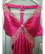 Riva Designs Style 8449 Lipstick Halter T-Back  Ball Gown Prom Dress Siz... - £83.72 GBP