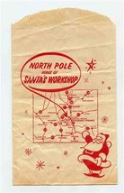 North Pole Home of Santa&#39;s Workshop Bag Cascade Colorado Santa Claus  - £10.83 GBP