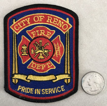 City Reno Nevada NV Fire Department Pride In Service Sew On Embroidered ... - £31.45 GBP