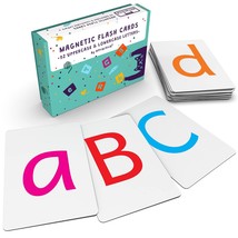 Magnetic Big Alphabet Abc Flash Cards - 52 Sturdy Uppercase &amp; Lowercase ... - £34.60 GBP
