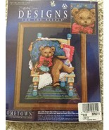 A Floppy Teddy Bear on Chair Hometown Counted Cross Stitch kit 14&quot; x 16” - £18.44 GBP